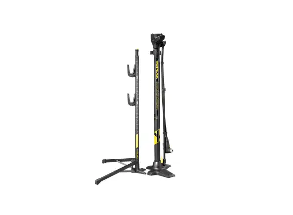 Topeak Transformer XX floor pump with stand, dielenská pumpa a stojan