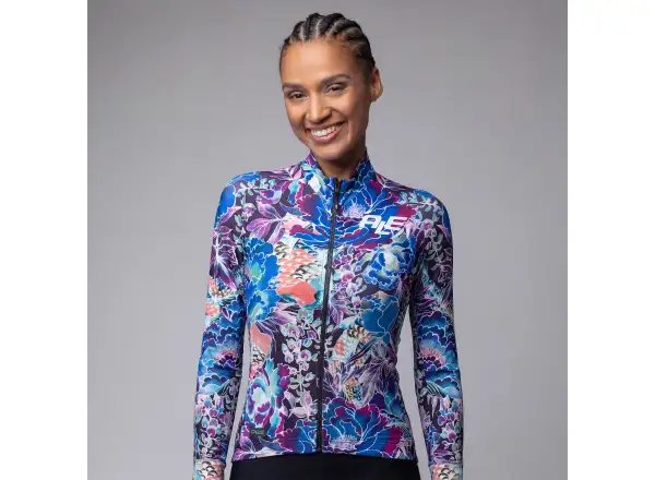 Alé PR-E Jardin dámsky zateplený dres dlhý rukáv Purple Combo