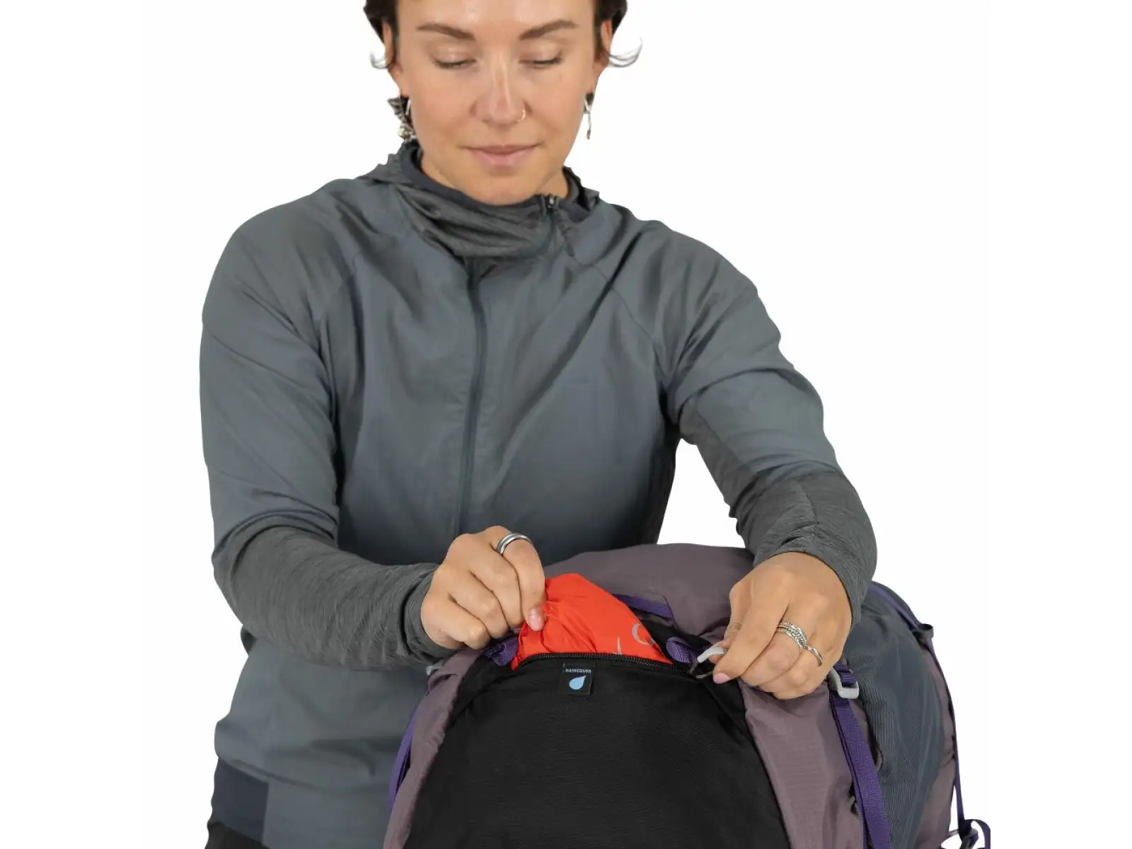 Osprey Hikelite batoh 28 l Graphite purple