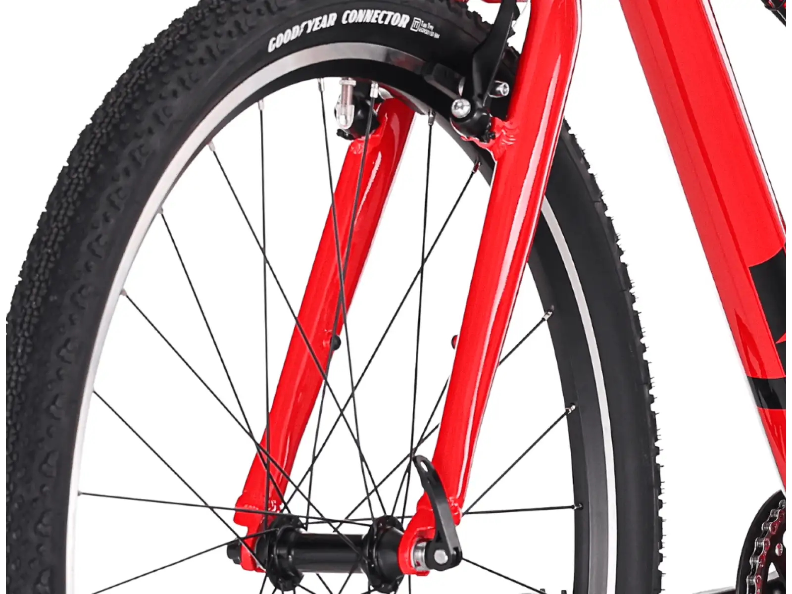 Rock Machine RIFF JR 27 detský bicykel Gloss Fire Red
