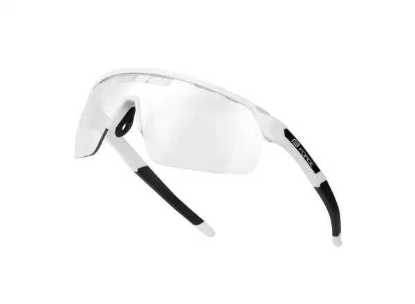 Force Enigma Pro cyklistické okuliare biele lesk/fotochromatické sklo