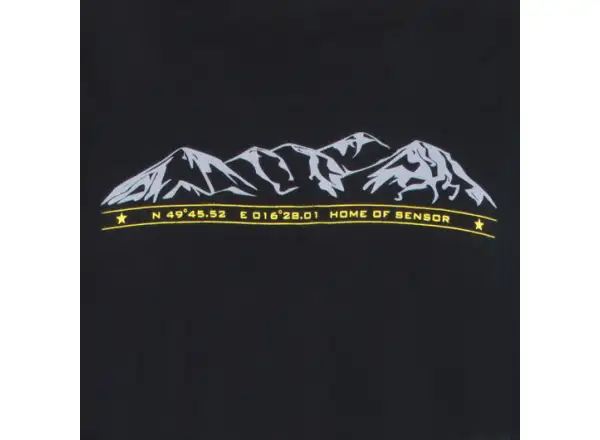 Sensor Merino Active Pt Mountains pánske tričko krátky rukáv čierna