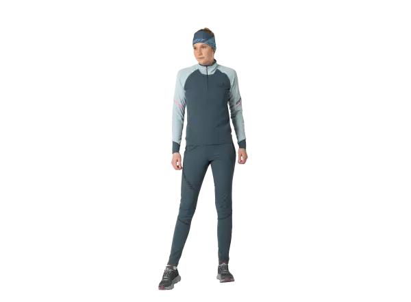 Dynafit Alpine 1/2 Zip dámske tričko dlhý rukáv Cloud Blue