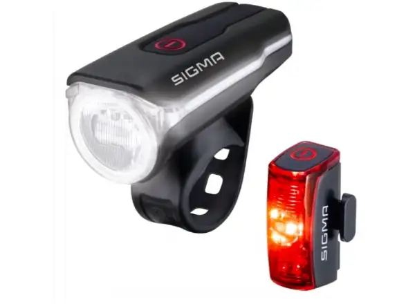 Sigma Sport Aura 60/Infinity sada svetiel predná a zadná čierna