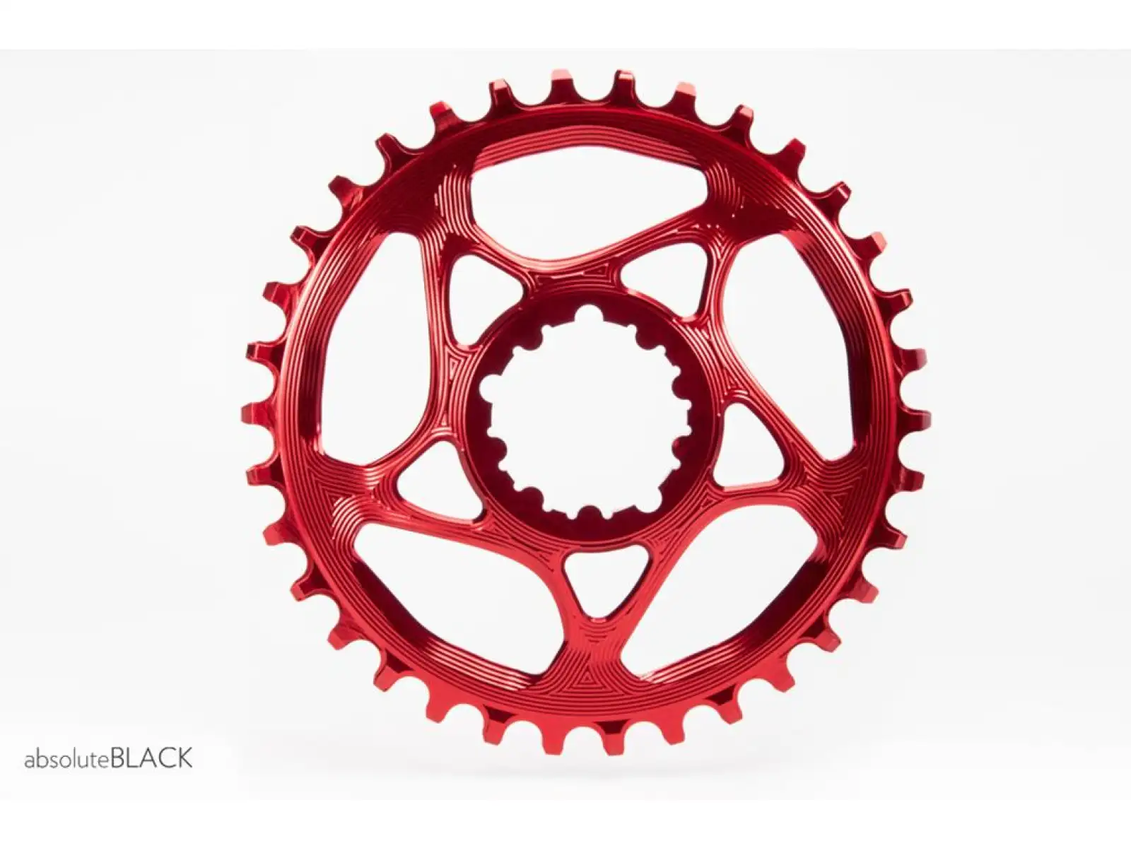 Absolute Black prevodník pre Sram 32z. offset 3 mm Boost červená