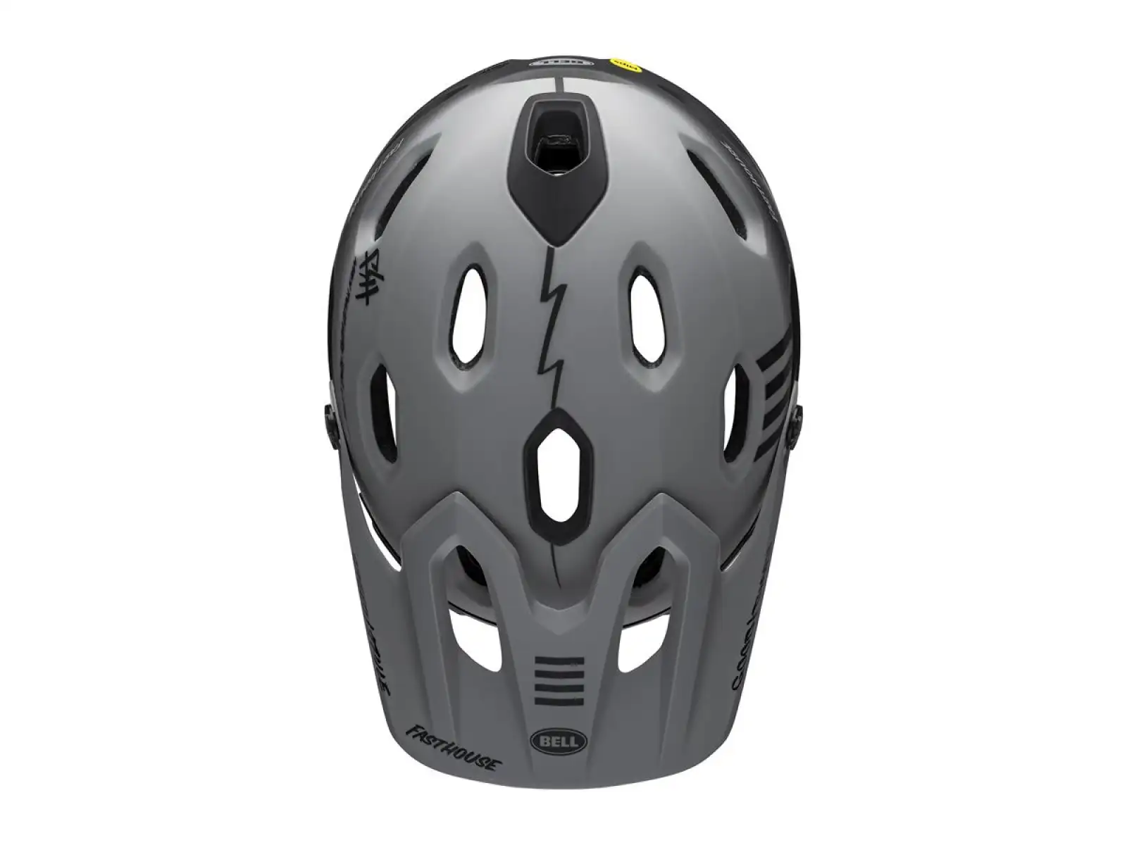 Bell Super DH Spherical prilba Mat Gray/Black Fasthouse