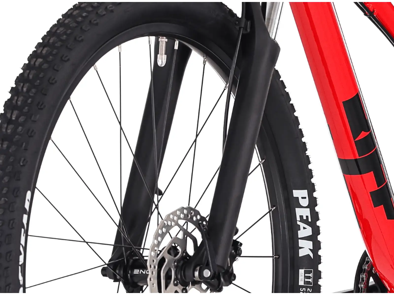 Rock Machine RIFF Tr 27 detský bicykel Gloss Fire Red