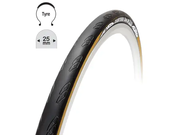 Tufo Comtura Duo 25-622 cestný plášť kevlar čierna/béžová
