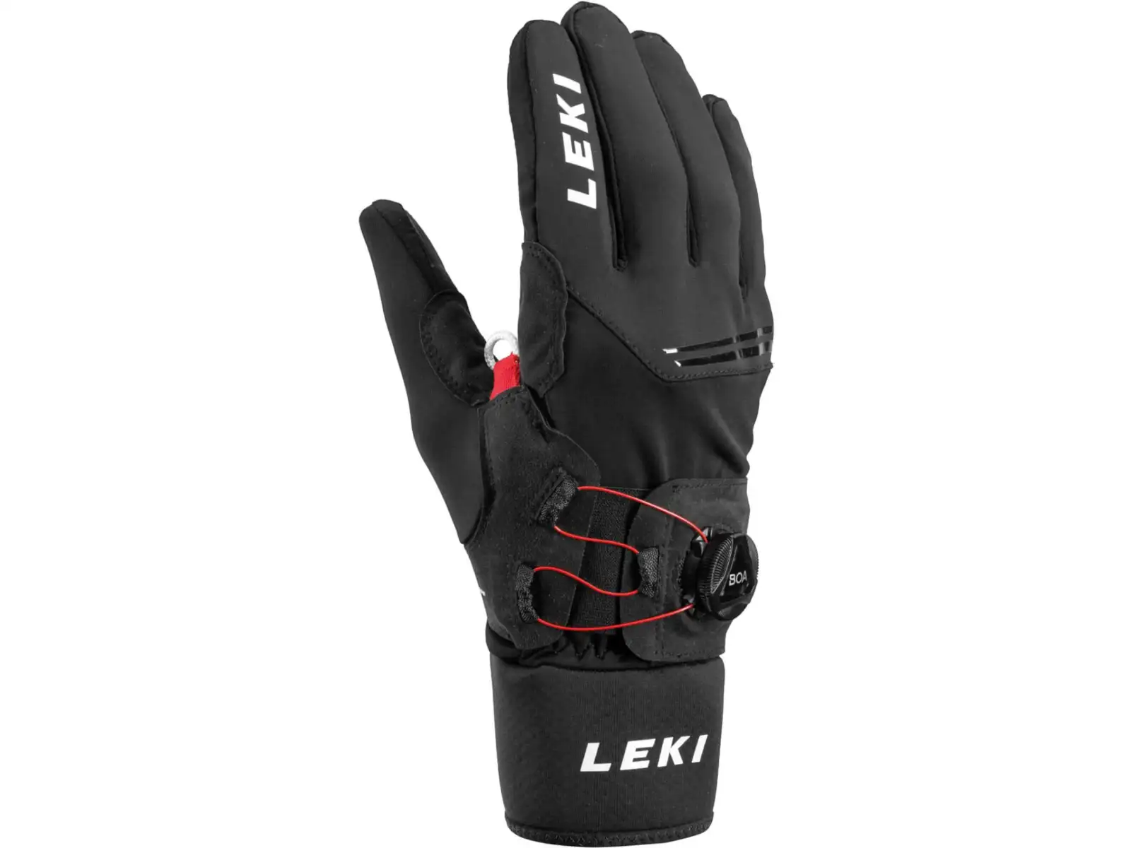 Leki Nordic Tune Shark Boa® TH bežecké rukavice čierne