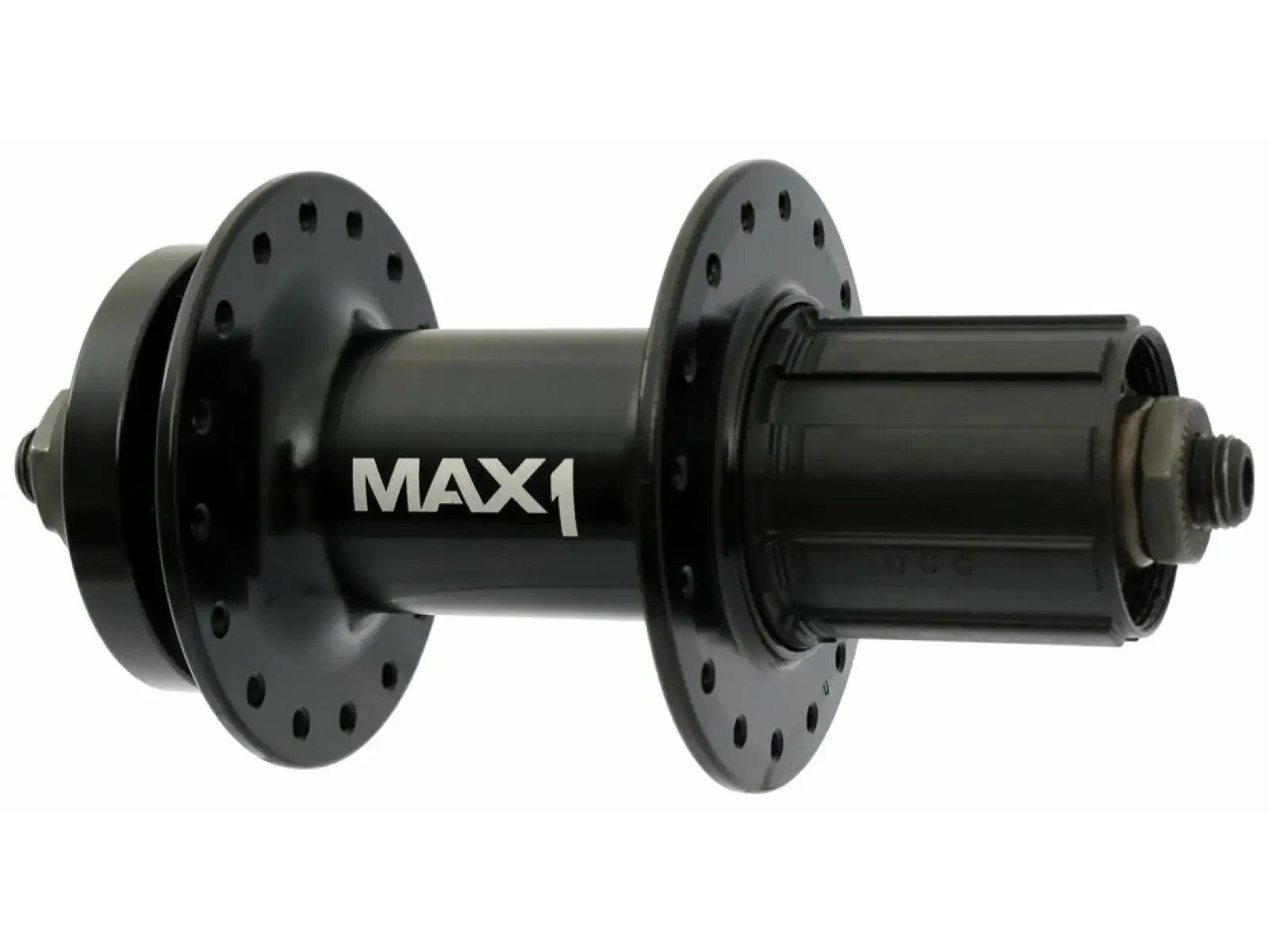 MAX1 Sport zadný náboj 5x135 mm čierny 32 dier orech HG9