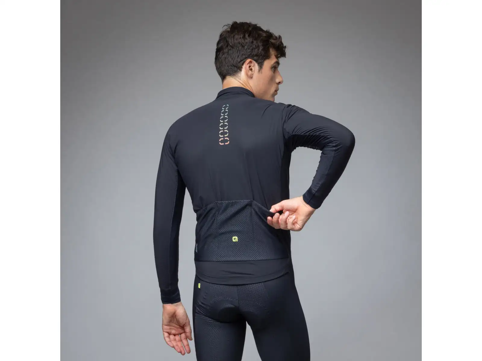 Alé R-EV1 Thermo Shield pánska zimná cyklistická bunda Black