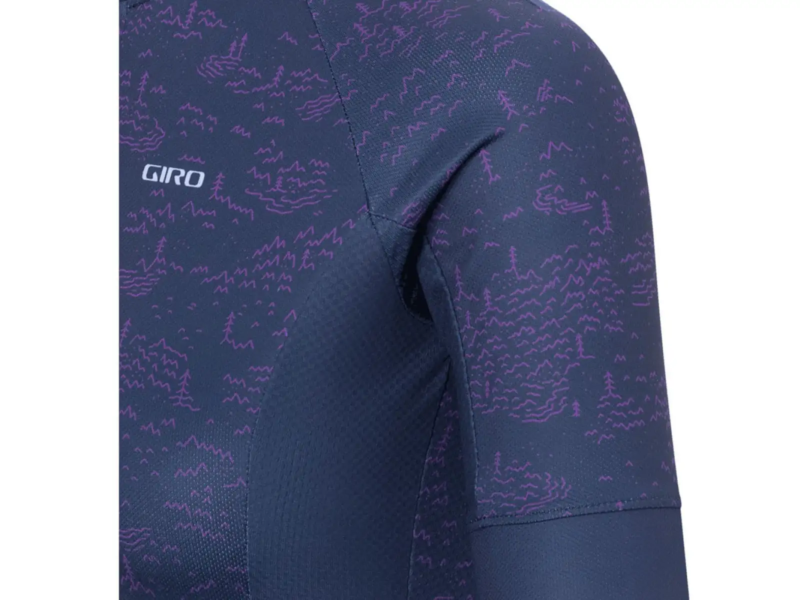Dámske tričko Giro Chrono Sport s krátkym rukávom Midnight Blue Scree Jersey