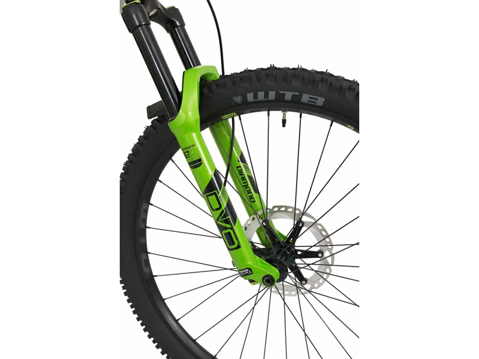 Rock Machine Blizzard INT e90-297 Gloss Silver/Black/Green celoodpružený e-bike