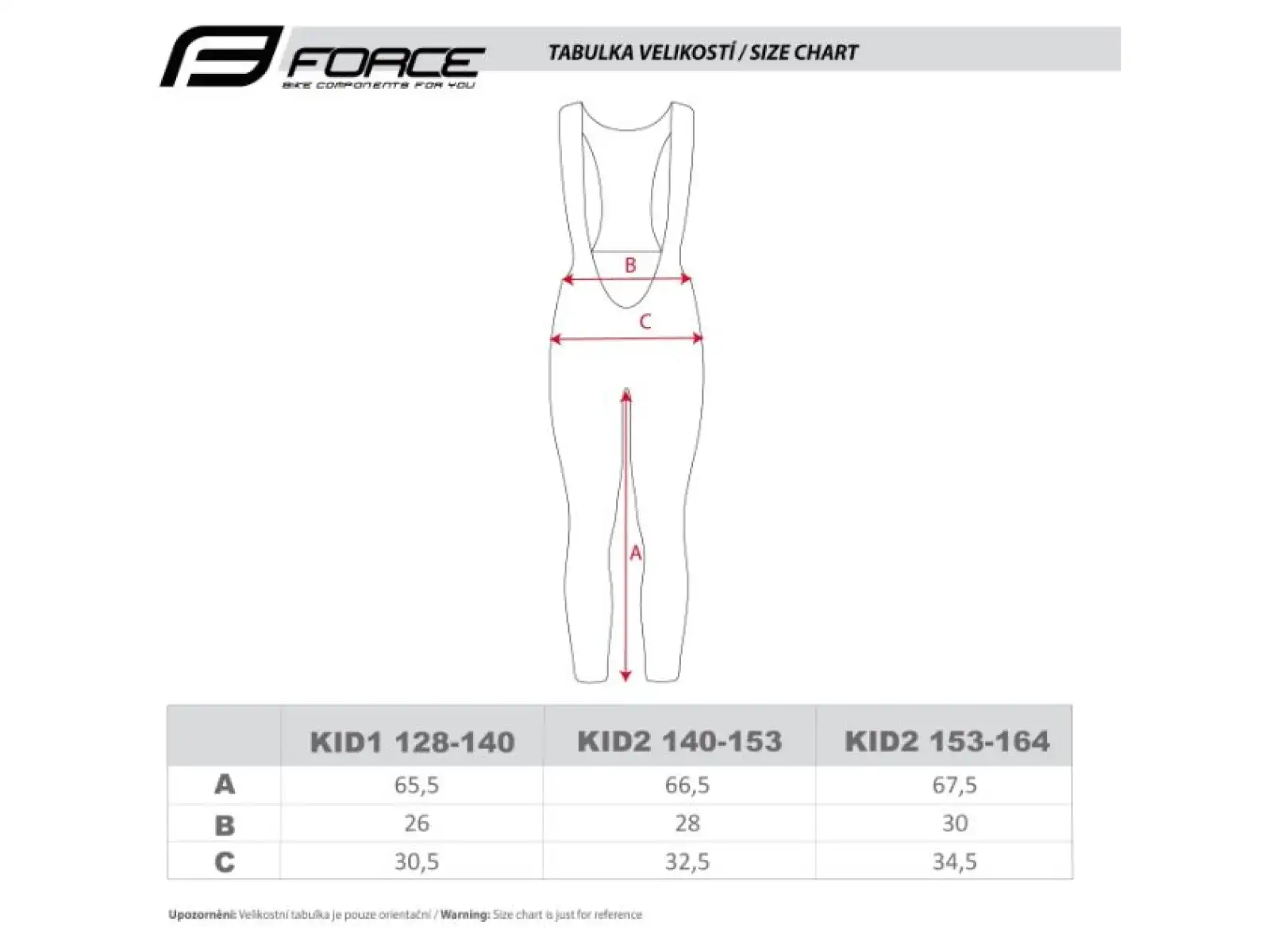 Force Reflex Line Kid detské nohavice bez vložky čierna