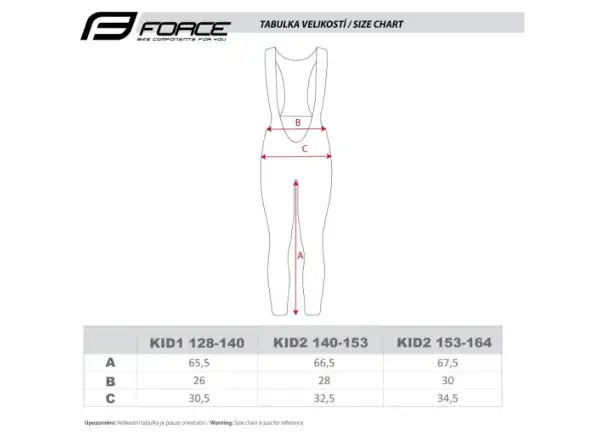 Force Reflex Line Kid detské nohavice bez vložky čierna