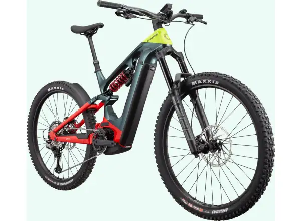 Cannondale Moterra Neo Carbon LT 1 celoodpružený elektrobicykel Gunmetal Green