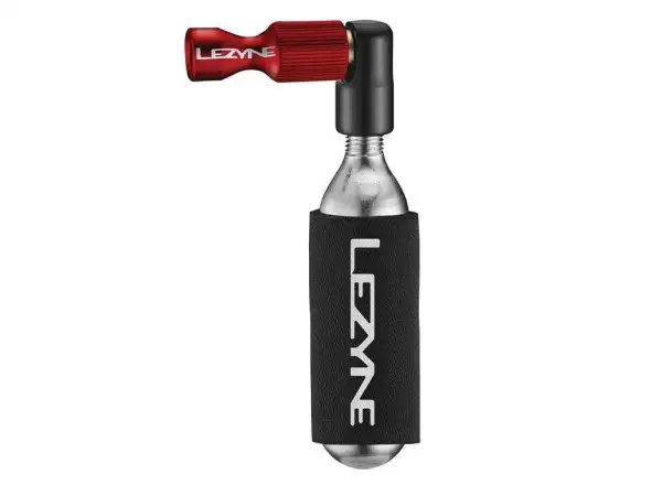 Lezyne Trigger Drive CO2 hlava k bombičkovej pumpe červená