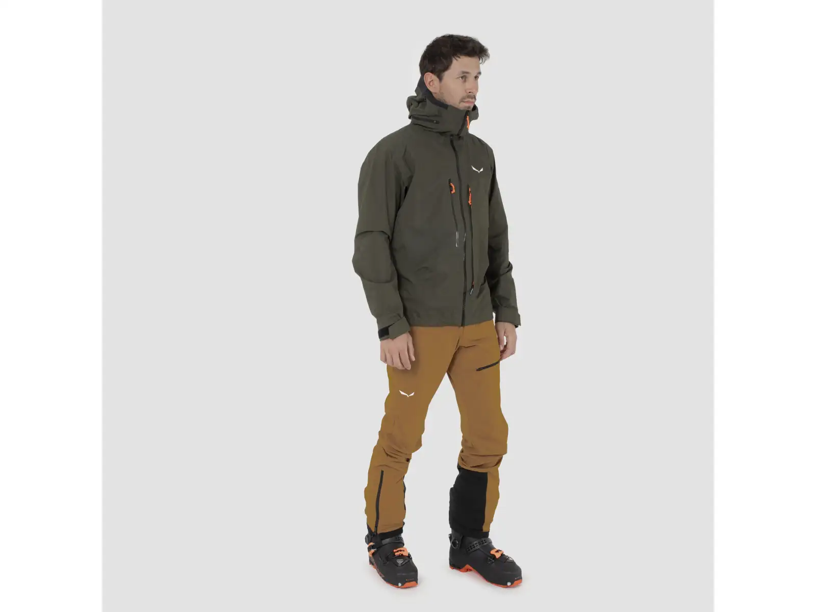 Salewa Sella 3L Powertex pánska bunda Tmavá Olivová