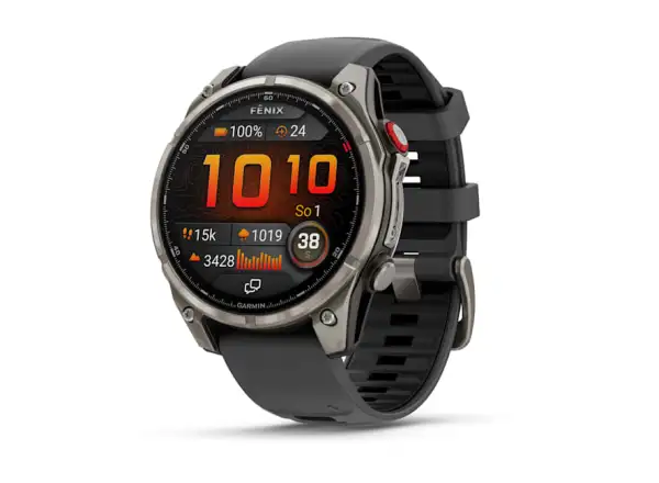 Garmin fenix 8 Pro 47 mm, AMOLED Sapphire, Titanium so silikónovým remienkom Graphite/Black