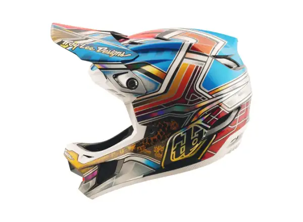 Troy Lee Designs D4 Carbon prilba Lowrider Blue