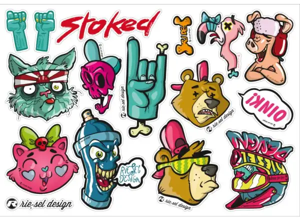 Rie:sel Design Nálepka Toons