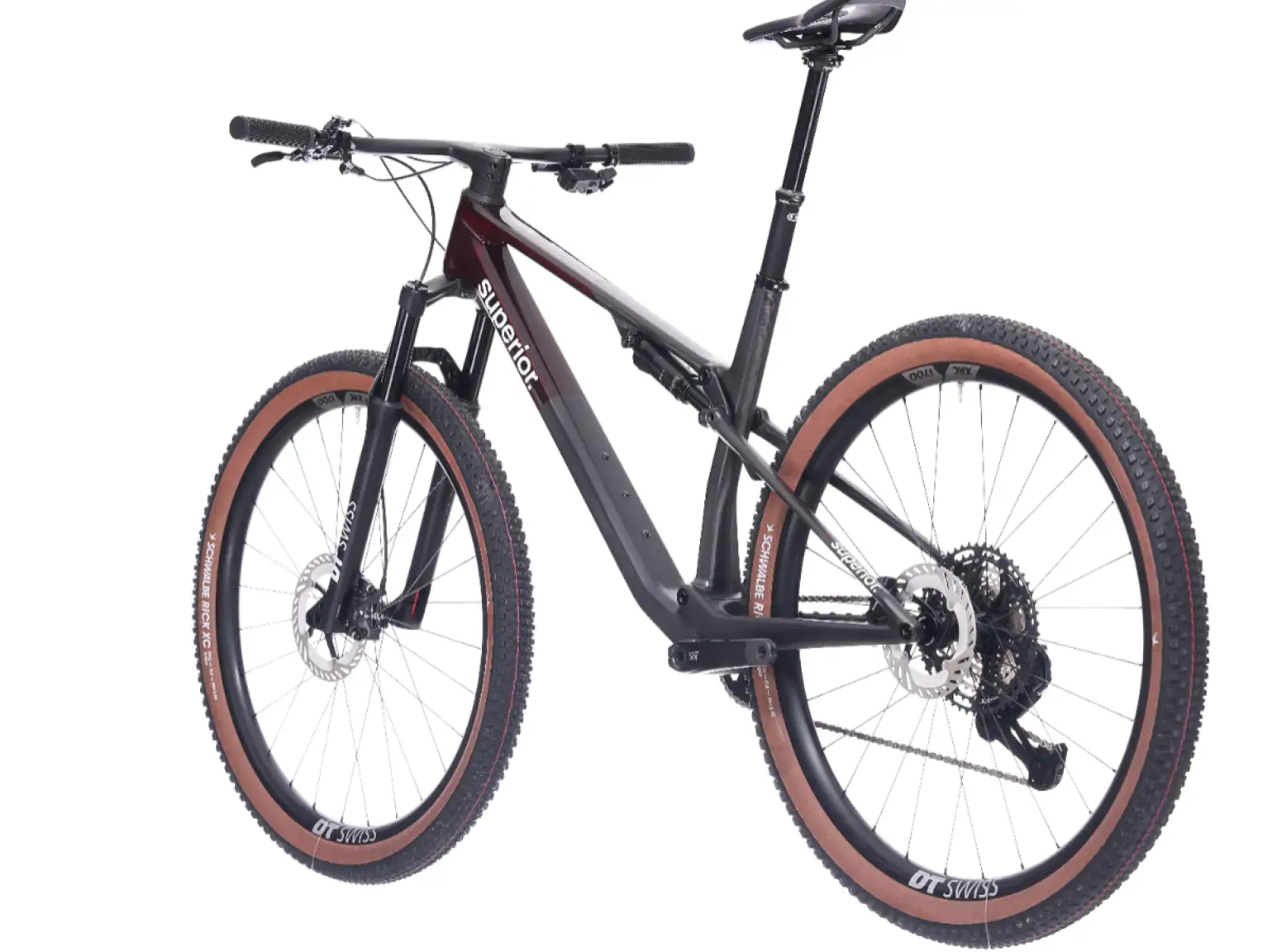 Superior XF 9.6 Team celoodpružený bicykel Gloss Carbon/Red Carbon