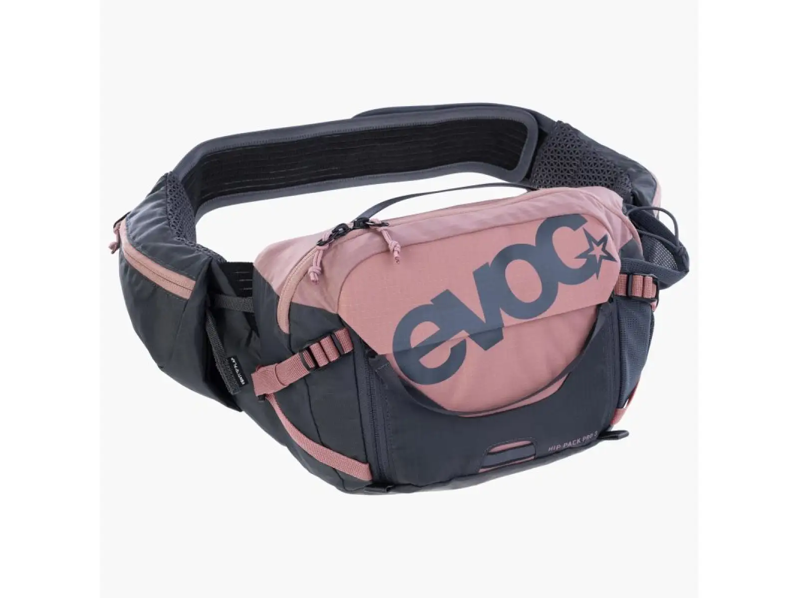 Evoc Hip Pack Pro 3 l ľadvinka Dusty Pink/Carbon Grey + hydrovak 1,5 l