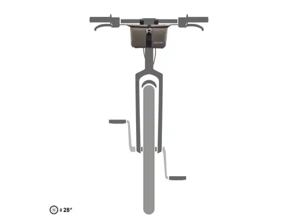Ortlieb Accessory-Pack prídavná taška na riadidlá 3,5 l Dark Sand