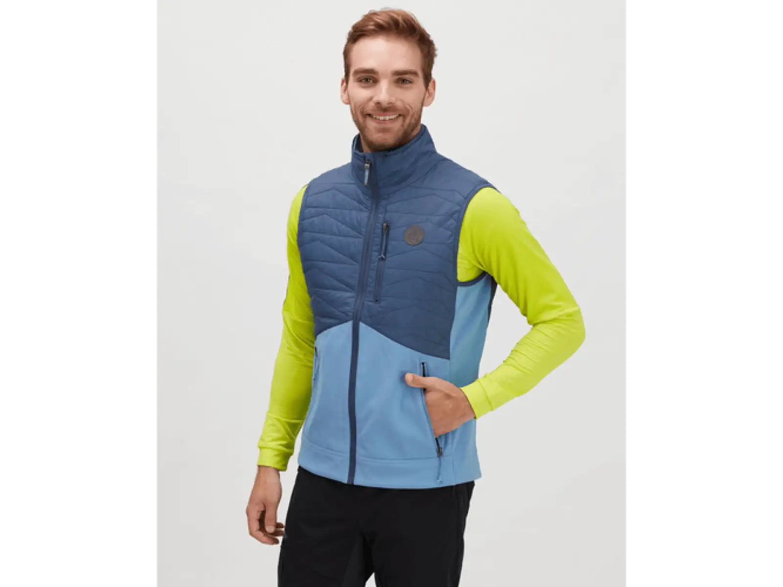 Silvini Grotte pánska zateplená vesta blue/navy