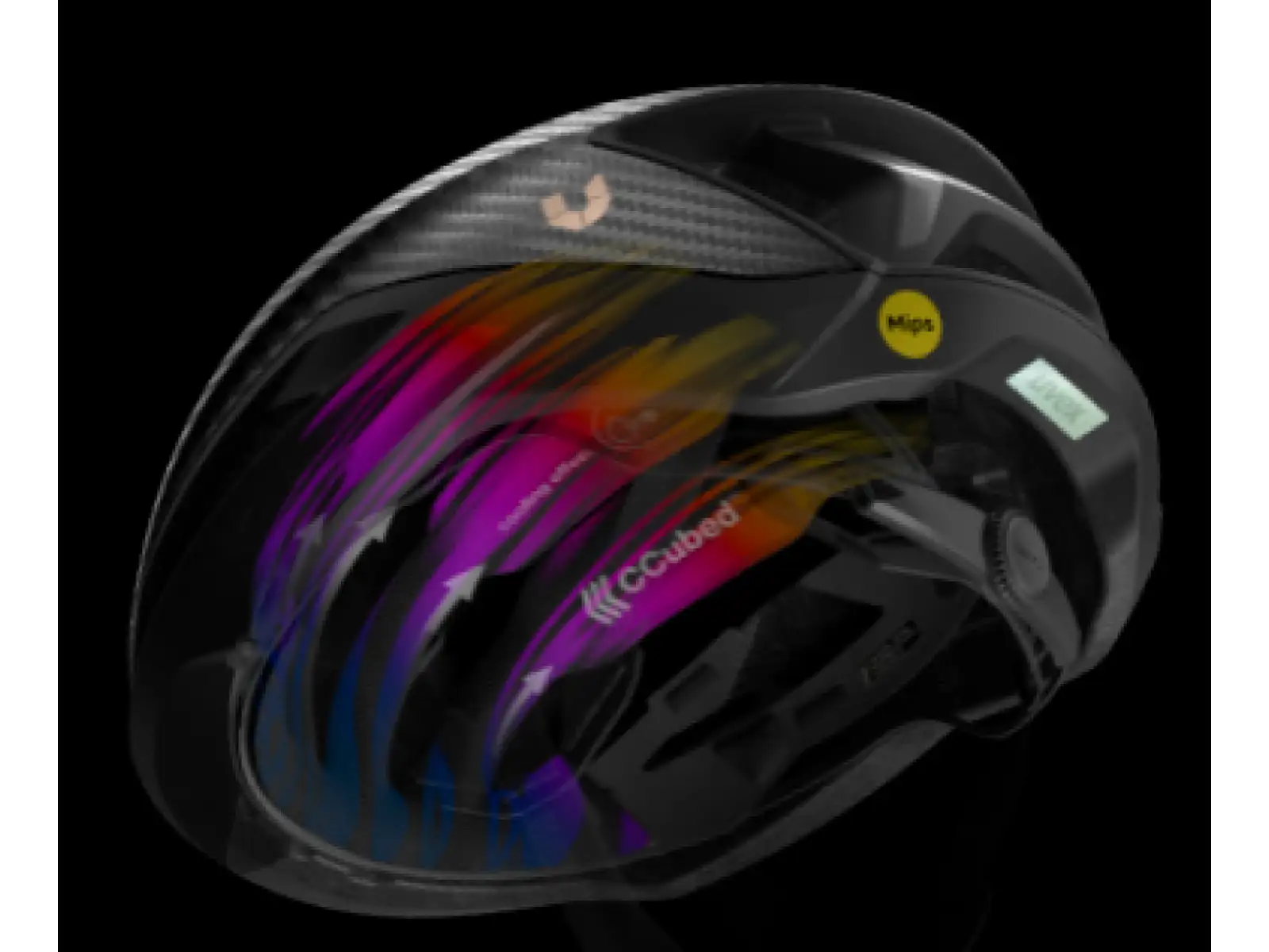 Uvex Ultimate Surge Carbon Mips cestná prilba All Black Matt