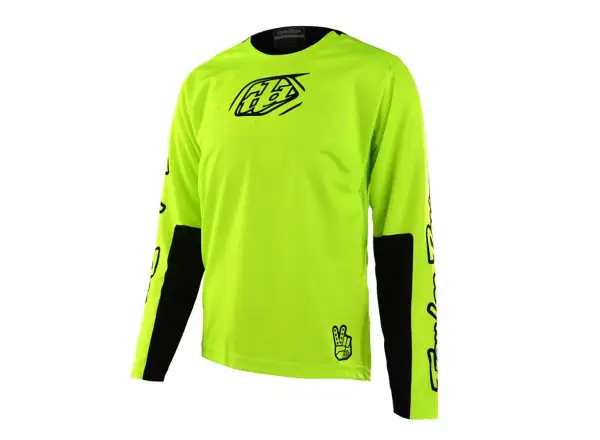 Troy Lee Design Sprint Detský dres s dlhým rukávom Icon Fluo Yellow