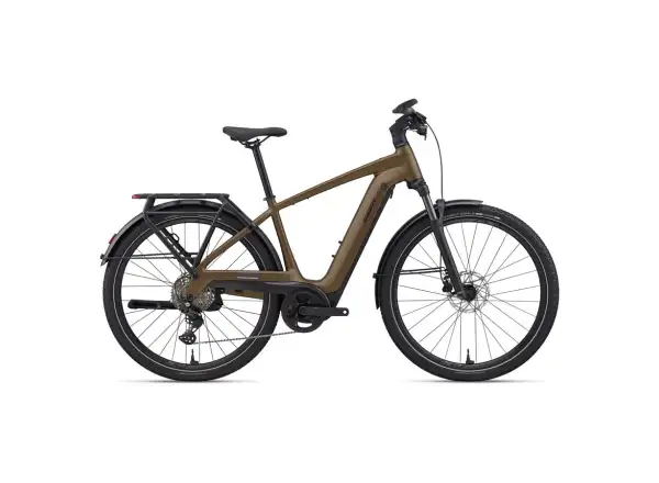 Giant Explore E+ 3 Pro DD trekingový elektrobicykel Pyrite Brown