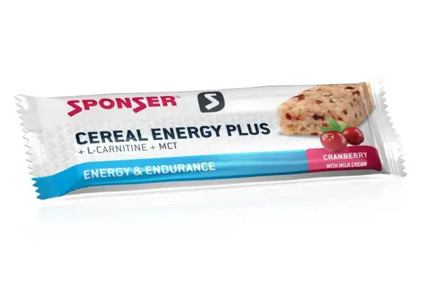Cereálna tyčinka Sponser Cereal (40 g, Cranberry)