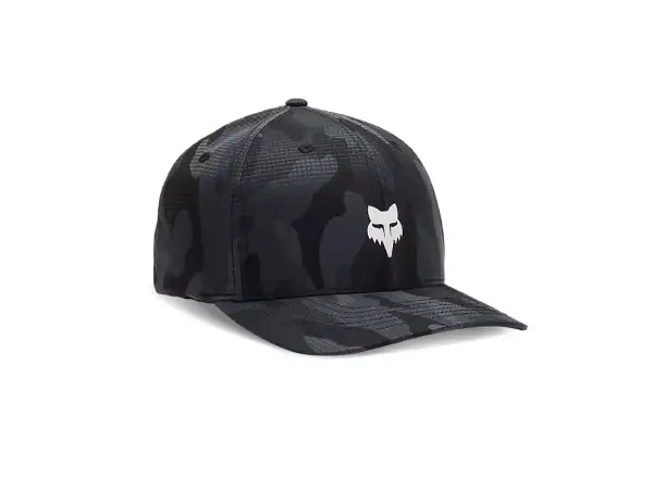 Fox Head Camo Tech Flexfit pánska kšiltovka Black Camouflage