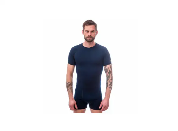 Sensor Merino Active pánske tričko krátky rukáv Deep Blue