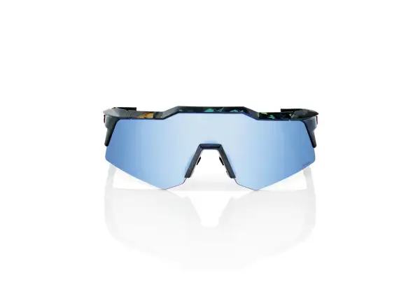 100% Speedcraft XS okuliare Black Holographic/HiPER Blue Multilayer Mirror