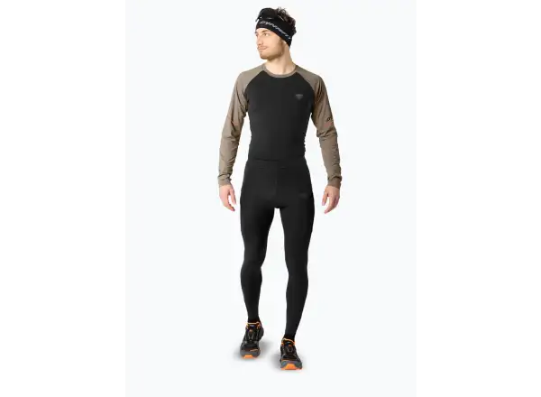 Dynafit Warm Ultra Tights pánske bežecké nohavice Black Out