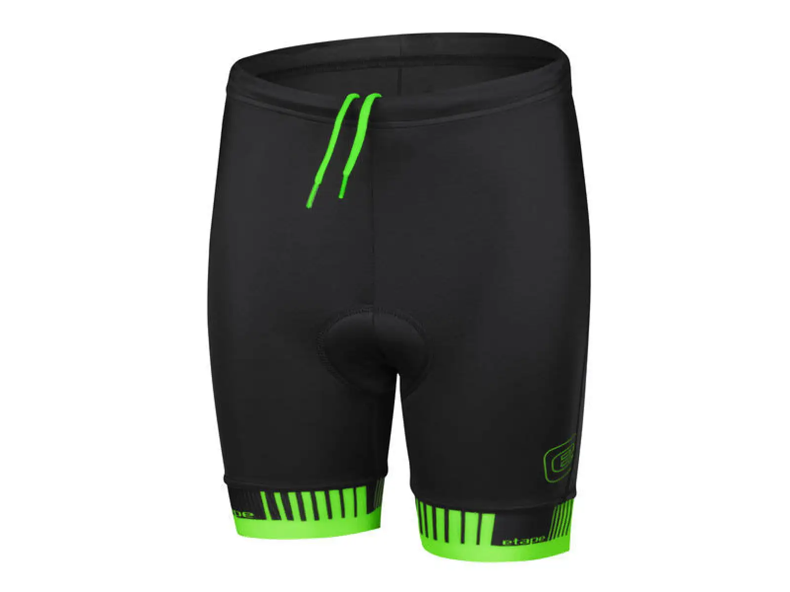Etape Junior 2.0 detské kraťasy s vložkou čierna/zelená