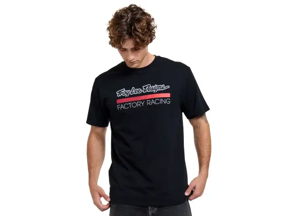 Troy Lee Designs Factory Racing pánske tričko krátky rukáv Black/Red