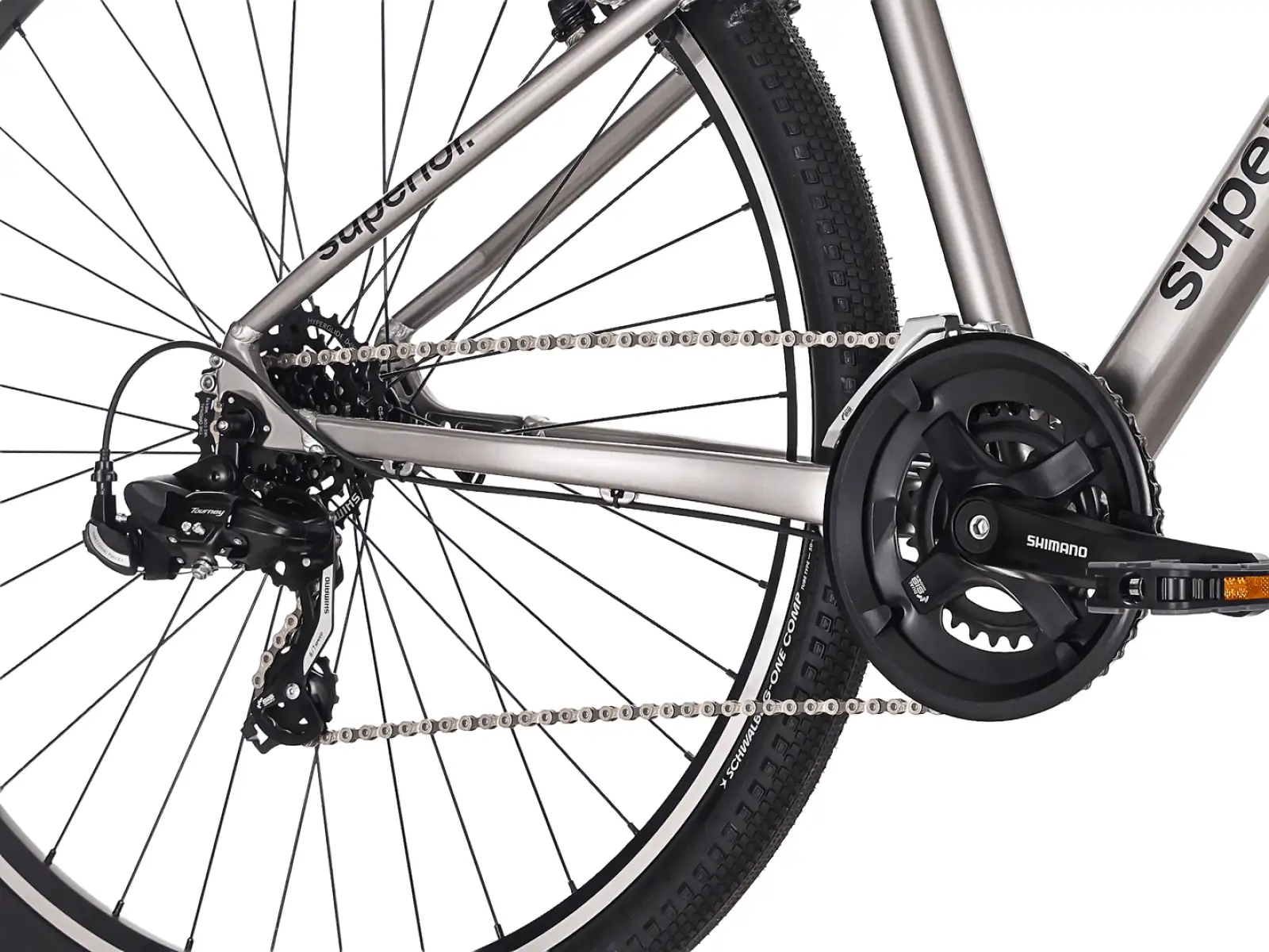 Superior Blox 6.0 trekingový bicykel Gloss Dark Chrome