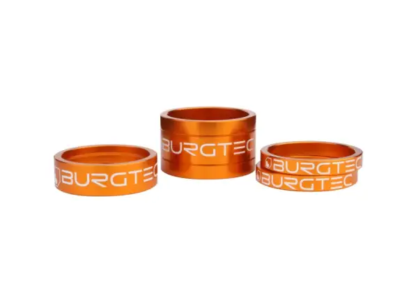 Burgtec Spacer Kit súprava podložiek pod predstavec 5/5/10/20 mm oranžová