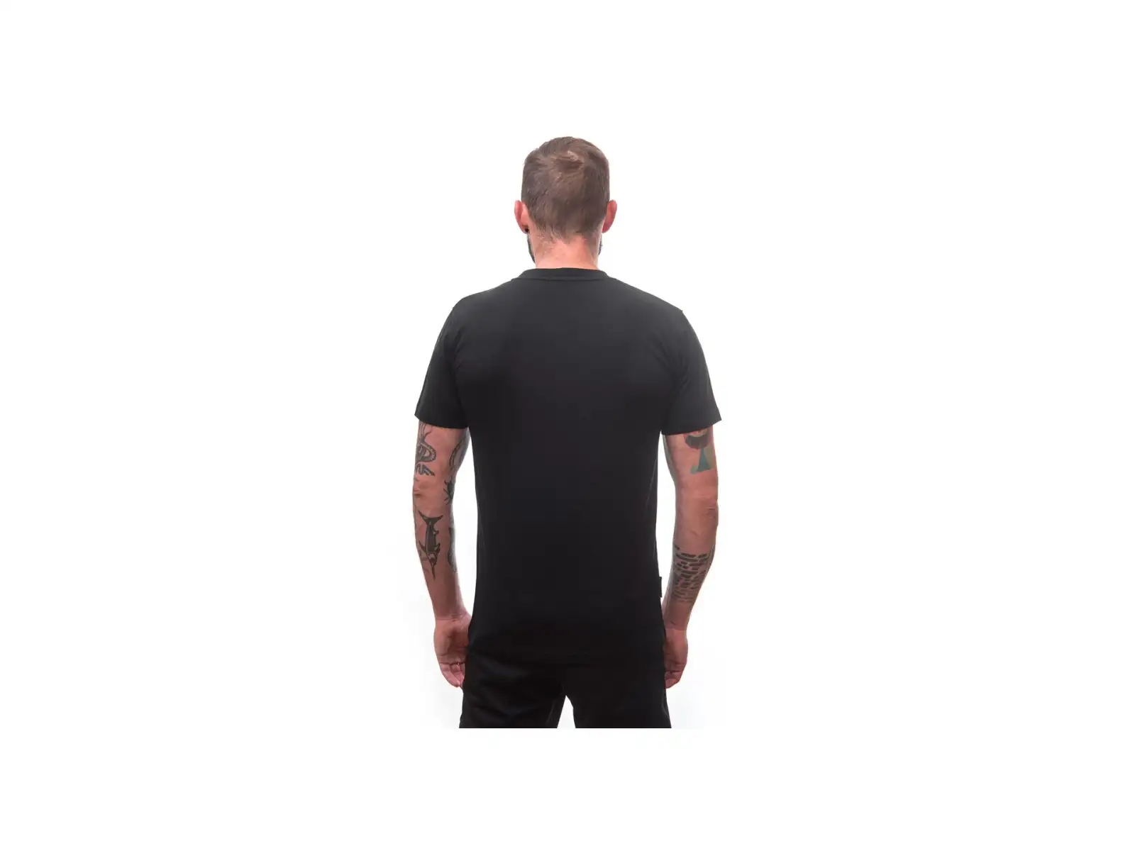 Sensor Merino Active PT Van Life pánske tričko krátky rukáv čierna
