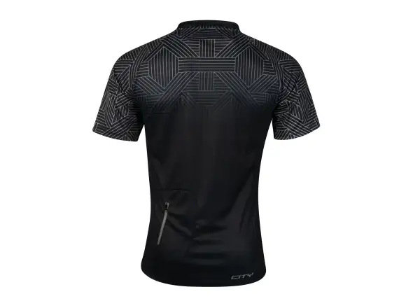 Force City pánsky dres krátky rukáv čierna/sivá