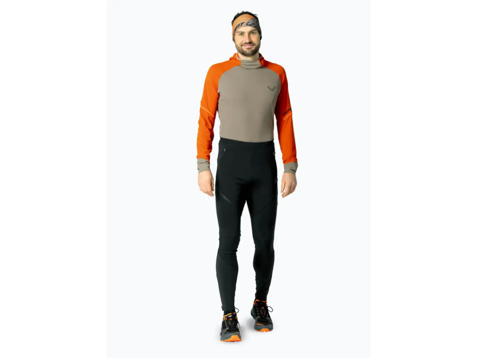 Dynafit Alpine Softshell Hybrid pánske bežecké nohavice Black Out