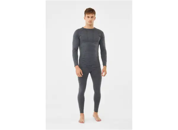 Viking Lan Pro Merino pánsky set Dark Grey