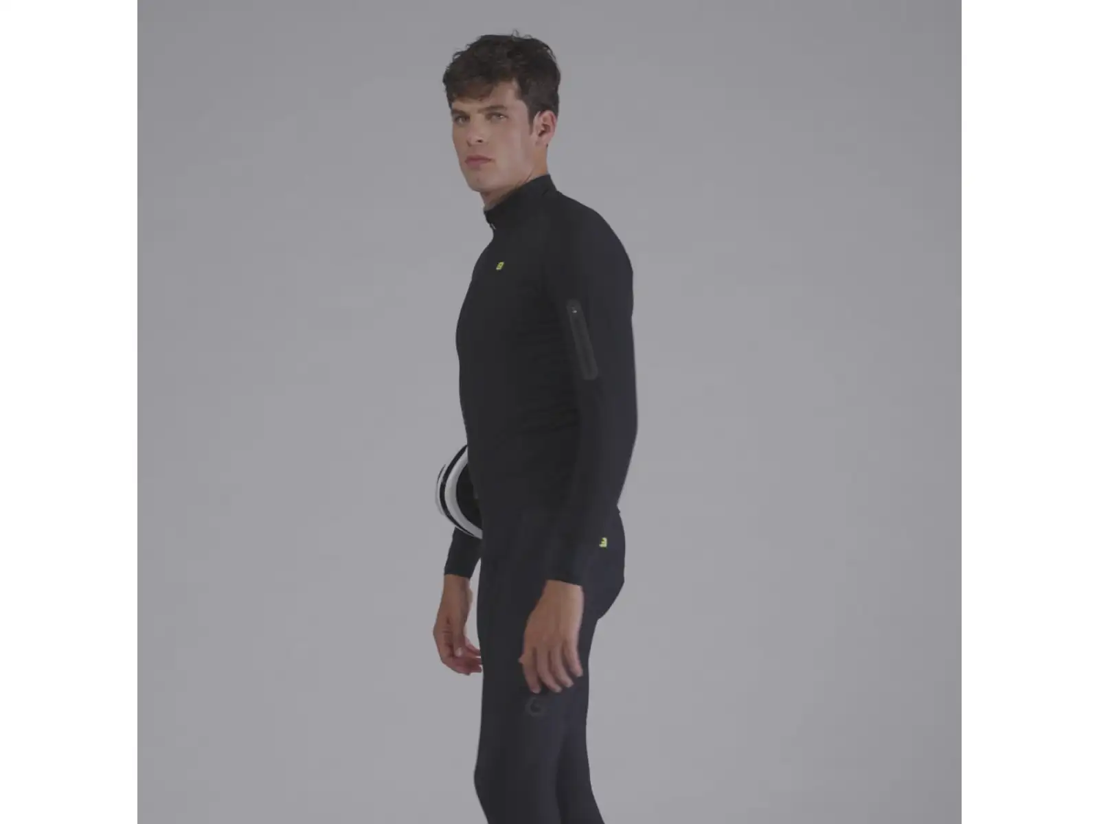 Alé R-EV1 Thermo Shield pánska zimná cyklistická bunda Black