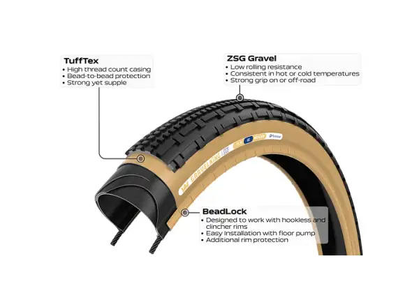 Panaracer GravelKing SK B2 35-622 štrkový plášť s kevlárovou vložkou
