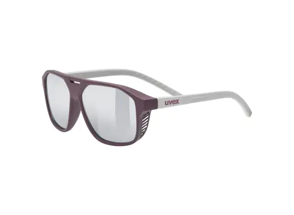 Uvex detské športové okuliare Cosmic Cranberry - Grey Matt/Mir. Silver
