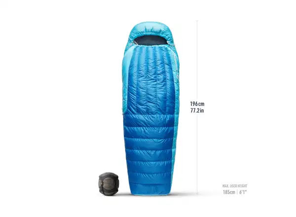 Sea To Summit Trek Down spací vak -1C Regular Snorkel Blue