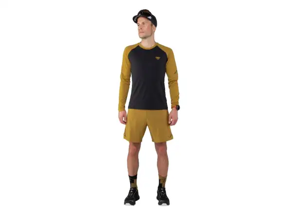Dynafit Alpine Pro pánske tričko s dlhým rukávom Black Out/Tobacco
